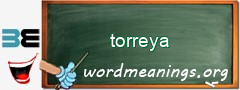 WordMeaning blackboard for torreya